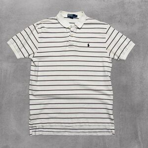 Polo Ralph Lauren Preppy Striped Cotton Button Polo Shirt